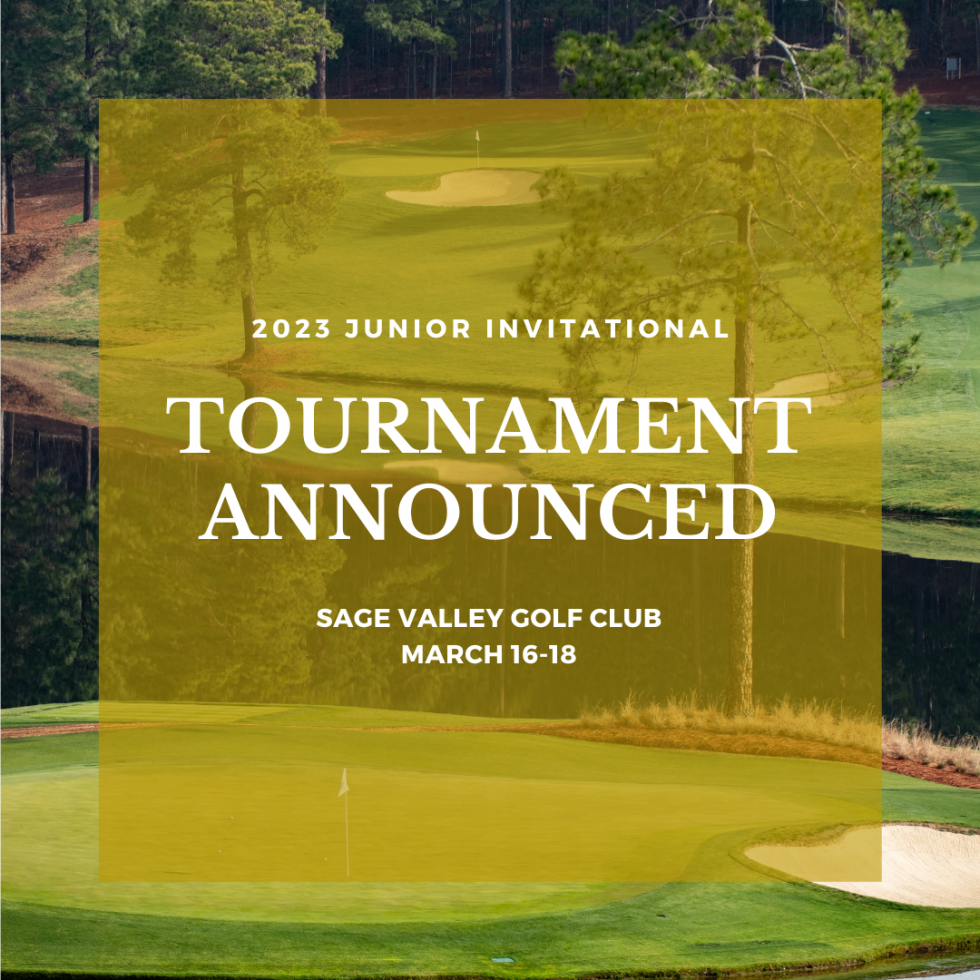 12th Junior Invitational To Be Contested at Sage Valley Golf Club March